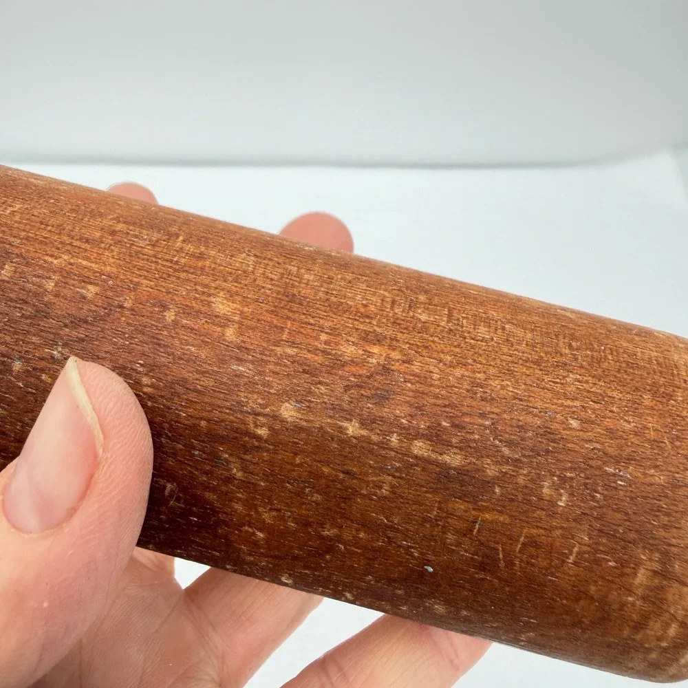 Vintage Primitive Wood Wooden Masher‎ Pestle Grinder Kitchen Tool 10.5